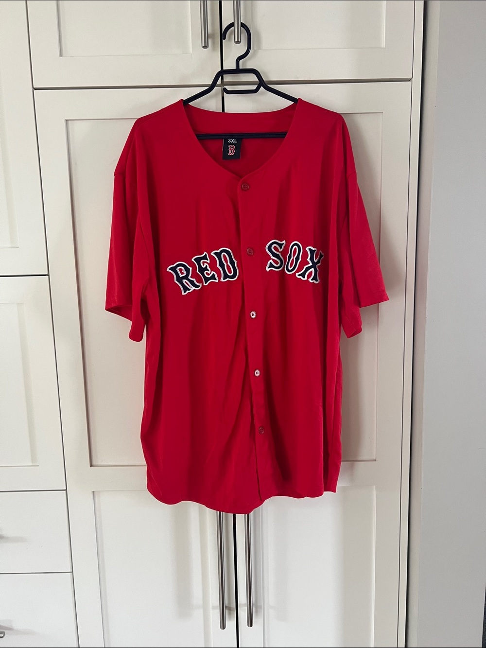 Boston Red Sox Official Button-Up Jersey - Red